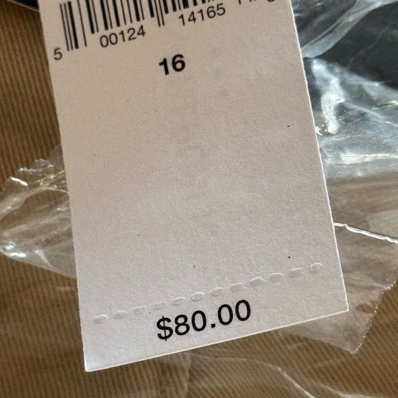 Banana Republic Women’s Cotton Khaki Chinos NWT wide leg size 16 Pocket detail - Picture 13 of 13